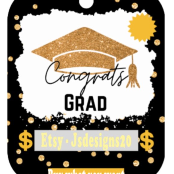 2 Graduation Black & gold Money Holder Bundle - Picture 4 of 5
